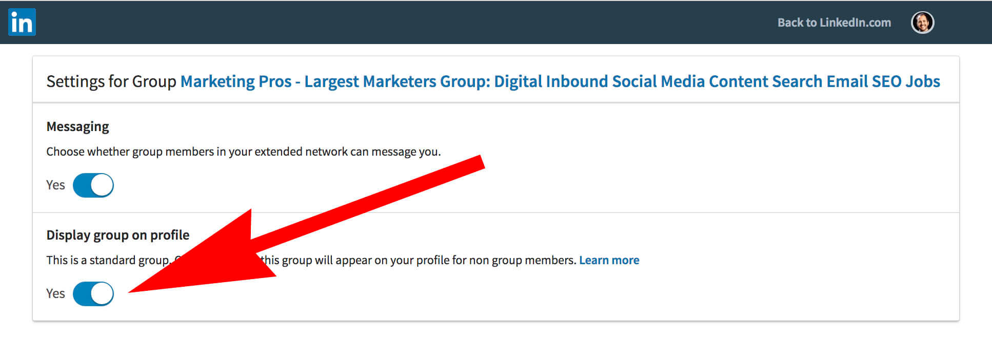 How to update and remove interests on Linkedin - groups on